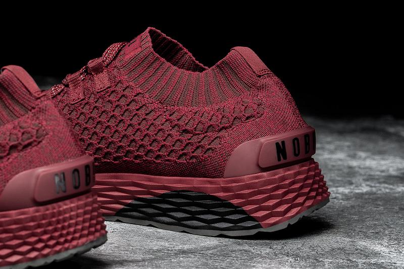 Nobull Crimson Knit Runner Women's Running Shoes Red | USA U1681Z